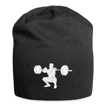 Front Squat Fitness Training Studio Gym Sport - Bonnet en jersey - noir - Devant