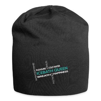 eisbaderin kneipp kryotherapie icebath-queen - Jersey-Beanie - Schwarz - Vorne