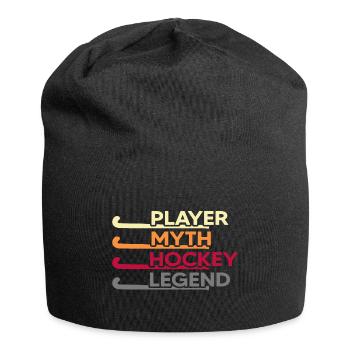 Hockey sur gazon Joueur de hockey « Hockey Legend » - Bonnet en jersey - noir - Devant