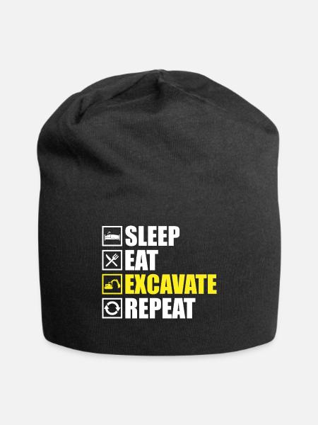 Bagger - Jersey-Beanie - Schwarz