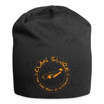 Clan Silure Wear - Design retro vintage orange - Jersey-Beanie - Schwarz - Vorne