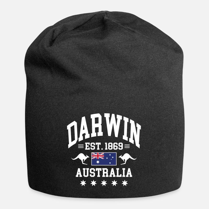Darwin - Jersey-Beanie - Schwarz