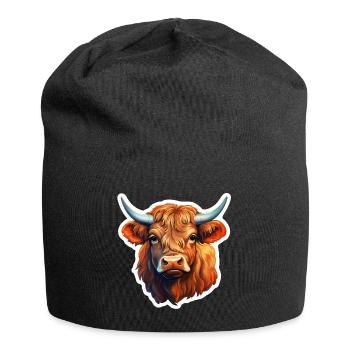 Bovins Highland - Bonnet en jersey - noir - Devant