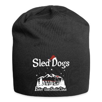 Schlittenhunde sind schneller als Santa Claus - Jersey-Beanie - Schwarz - Vorne