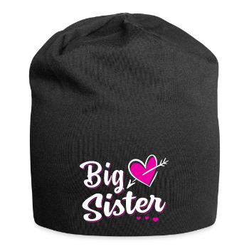 Big Sister - Big sister sibling baby - Jersey Beanie - black - Front