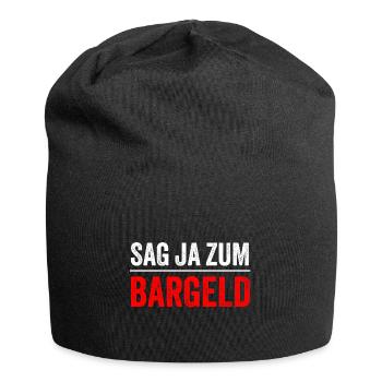 SAG JA ZUM BARGELD - Jersey-Beanie - Schwarz - Vorne