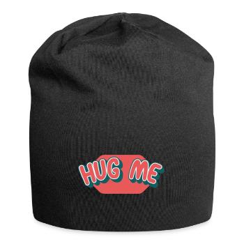 Umarme mich | Farben änderbar - Jersey-Beanie - Schwarz - Vorne