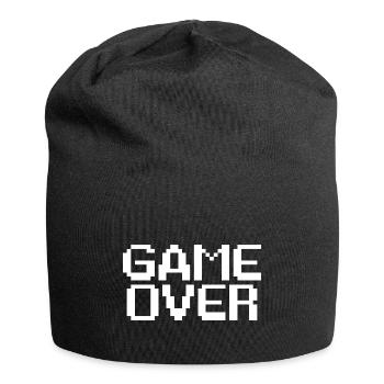 Fin de partie de jeu style retro - GAME OVER - Bonnet en jersey - noir - Devant