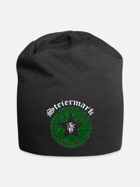 Steiermark - Jersey-Beanie - Schwarz