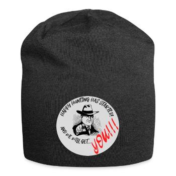 Happy Hunting! - Jersey-Beanie - Anthrazit - Vorne
