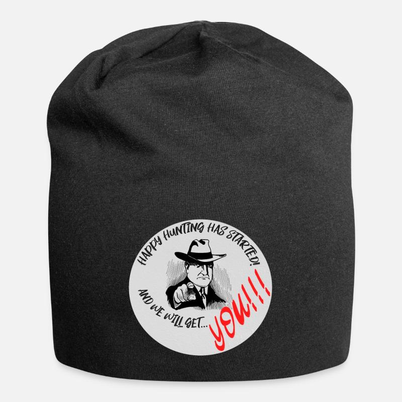 Bonne chasse! - Bonnet en jersey - noir