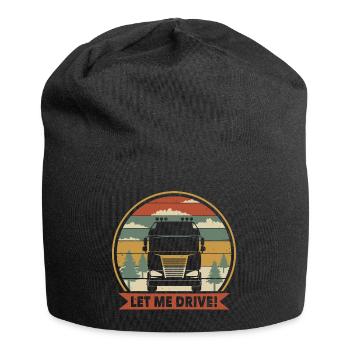 Lass mich fahren Lkw-Fahrer - Jersey-Beanie - Schwarz - Vorne