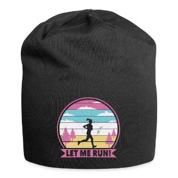 Jogger m’a laissé courir - Bonnet en jersey - noir - Devant