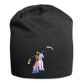 Le cheval de la Faucheuse effrayante - Bonnet en jersey - noir - Devant