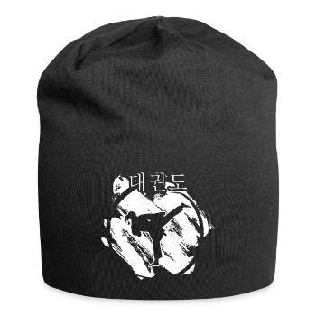 Allkampf Taekwondo-Girl TKD Tae-Kwon-Do Kampfsport - Jersey-Beanie - Schwarz - Vorne