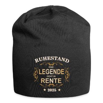 Legende Rente 2025 - Jersey-Beanie - Schwarz - Vorne