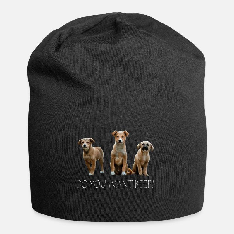 Bœuf chiot - Bonnet en jersey - noir