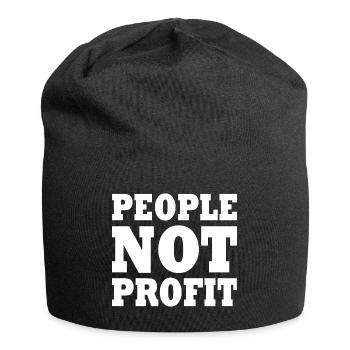 People not profit - Jersey Beanie - black - Front