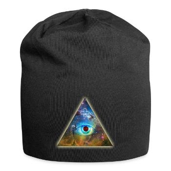 All-Seeing Eye of God - The Eye of God, Cross, - Jersey Beanie - black - Front