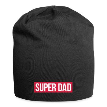 SUPER DAD - Jersey Beanie - black - Front