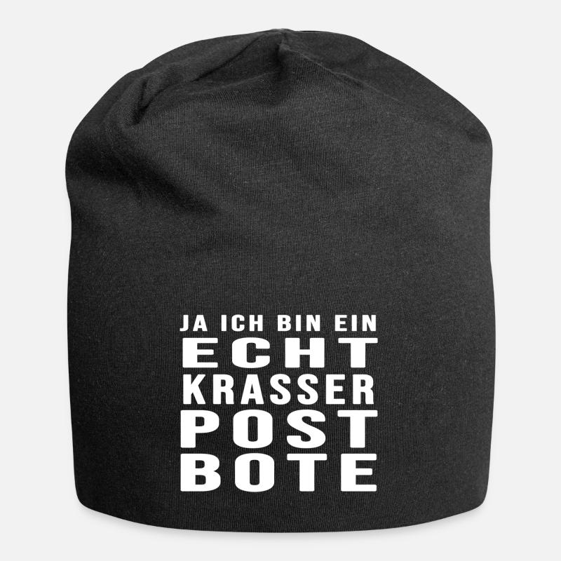 briefträger postbote post - Jersey-Beanie - Schwarz
