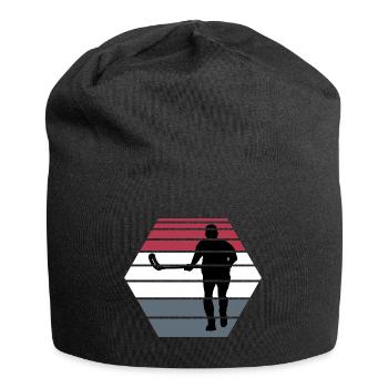 floorball floorball floorball season bandy sunset - Jersey Beanie - black - Front