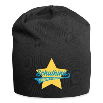 SCHULKIND ENDLICH ERSTKLASSIG EINSCHULUNG - Jersey-Beanie - Schwarz - Vorne