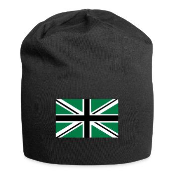 Union Jack | black-white-green | Flag flag - Jersey Beanie - black - Front