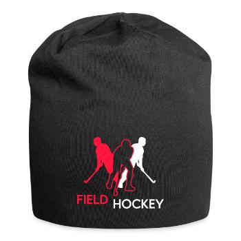 Hockey Hockey sur gazon Gazon artificiel Hockey Joueurs de hockey - Bonnet en jersey - noir - Devant