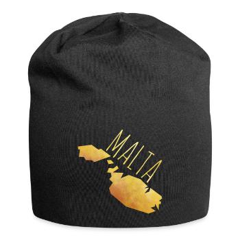 malta - Jersey-Beanie - Schwarz - Vorne