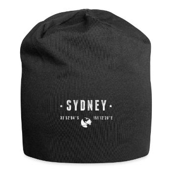 Sydney - Jersey Beanie - black - Front