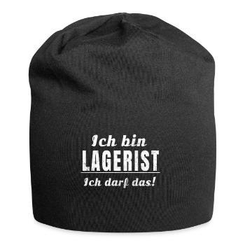 Ich bin Lagerist, ich darf das! - Jersey-Beanie - Schwarz - Vorne