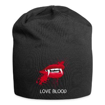 vampire dracula sang sexy bouche Halloween horreur lol - Bonnet en jersey - noir - Devant
