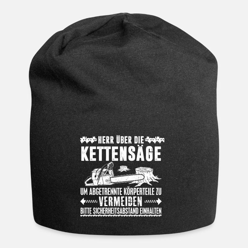 HERR ÜBER DIE KETTENSÄGE - Jersey-Beanie - Schwarz
