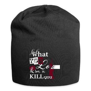 trouver ce que vous aimez l'amour exigeant froid mort de sang - Bonnet en jersey - noir - Devant