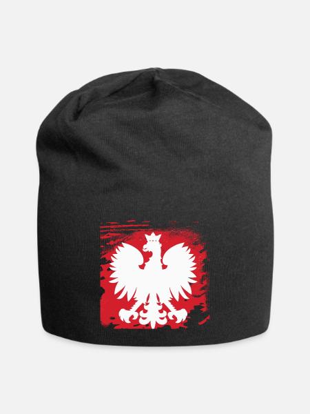 Pologne - Bonnet en jersey - noir