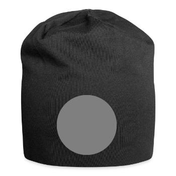 gris cercle - Bonnet en jersey - noir - Devant
