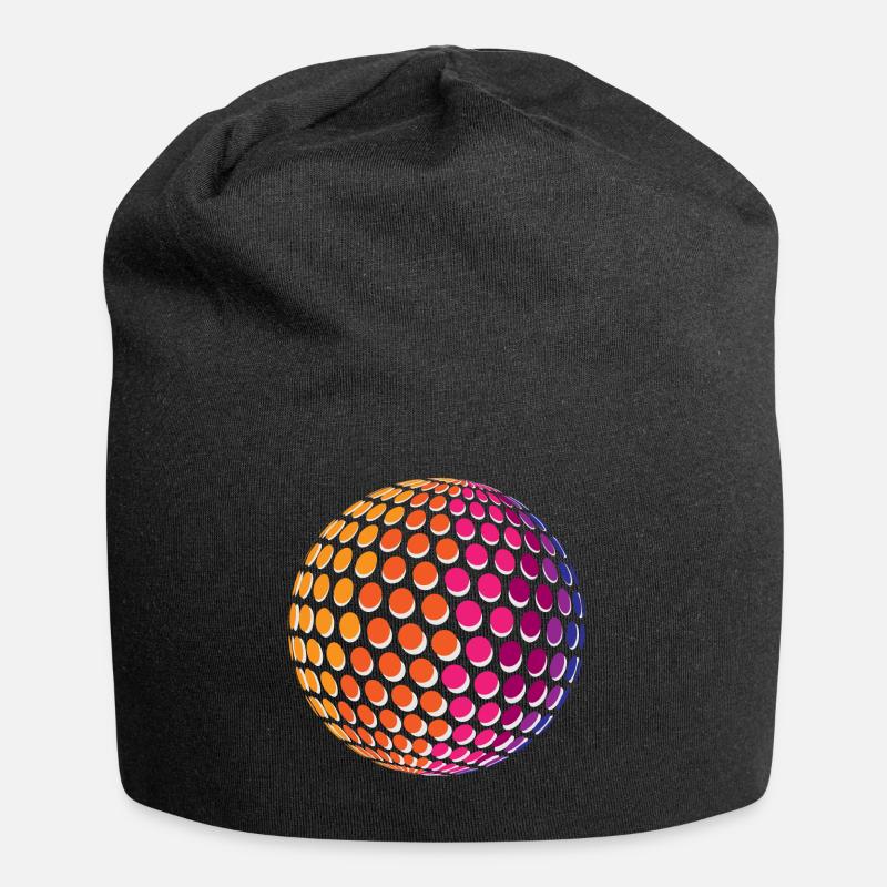 Sphère arc-en-Dotted - Bonnet en jersey - noir