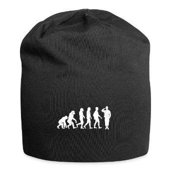 Soldier evolution military gift Bundeswehr salut - Jersey Beanie - black - Front