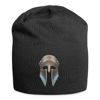 casque Gladiator effet faible polygone - Bonnet en jersey - noir - Devant