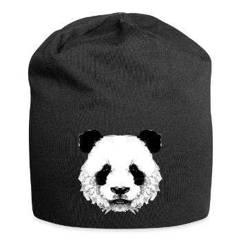Geometrischer Panda - Bonnet en jersey - noir - Devant