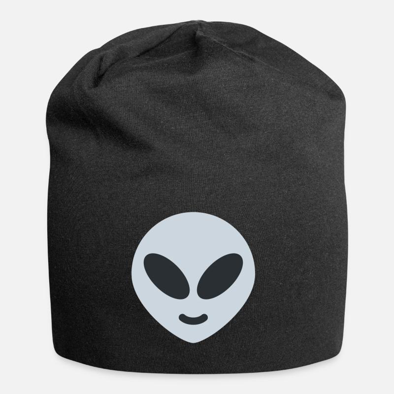 emoji-alien - Jersey-Beanie - Schwarz