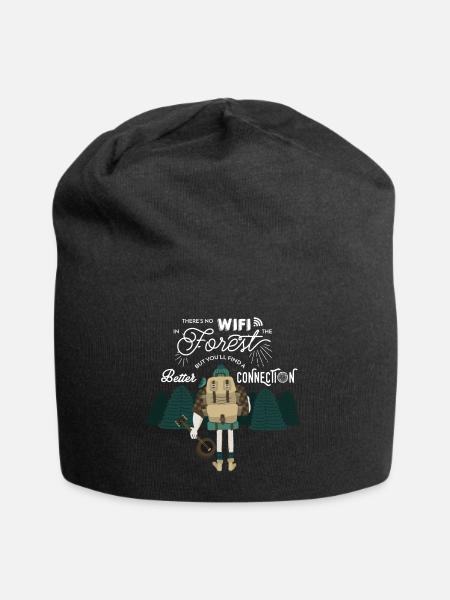forest adventure nature music naturecontest - Jersey Beanie - black