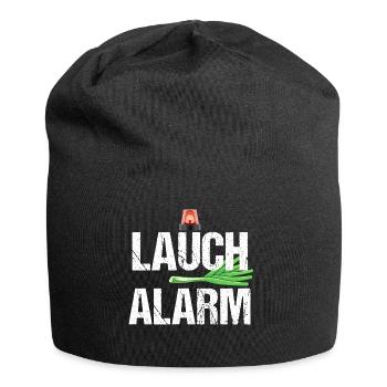 Lauch Alarm Witzige Lustige Sprüche Spast Geschenk - Jersey-Beanie - Schwarz - Vorne