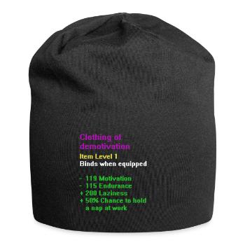 Clothing of demotivation - Jersey-Beanie - Schwarz - Vorne