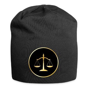 rechtsanwalt anwalt lawyer judge richter law justi - Jersey-Beanie - Schwarz - Vorne