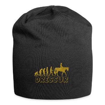 Evolution Dressur Golden Glitter Effekt - Jersey-Beanie - Schwarz - Vorne