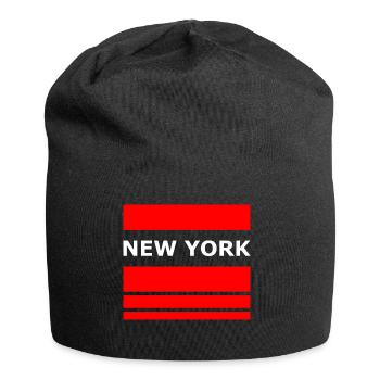 NEW YORK - Bonnet en jersey - noir - Devant