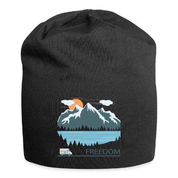 camping - Jersey Beanie - black - Front