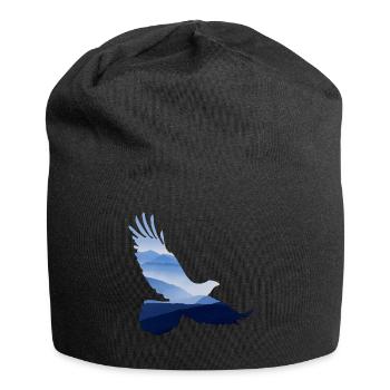 ADLER Motiv Design Geschenkidee Geburtstag Style - Jersey-Beanie - Schwarz - Vorne